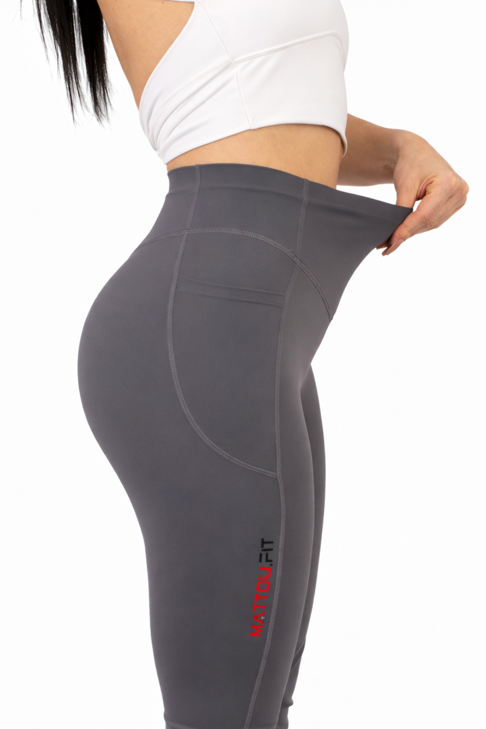 Legging Sculptant Gris – Mattou.fit